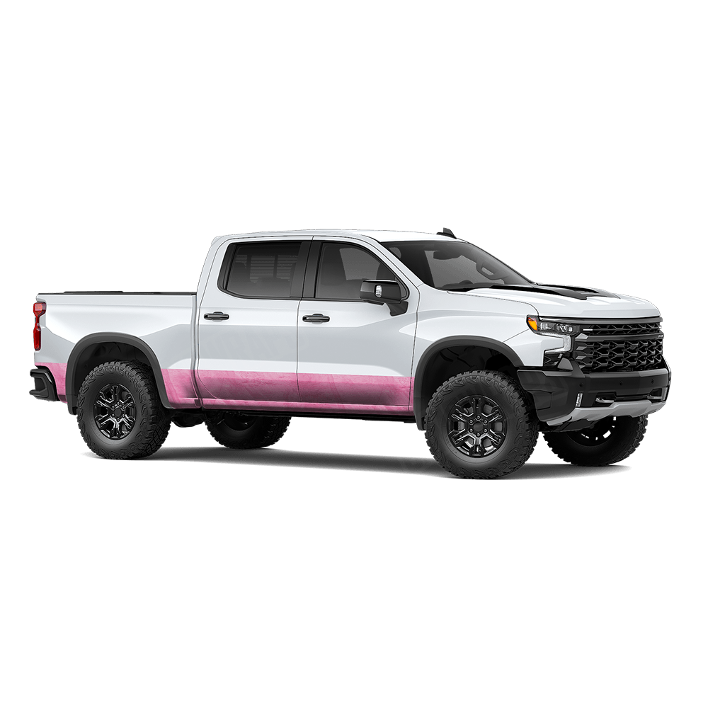 Realtree Fishing Pink Rocker Panel Camo Vinyl Wrap
