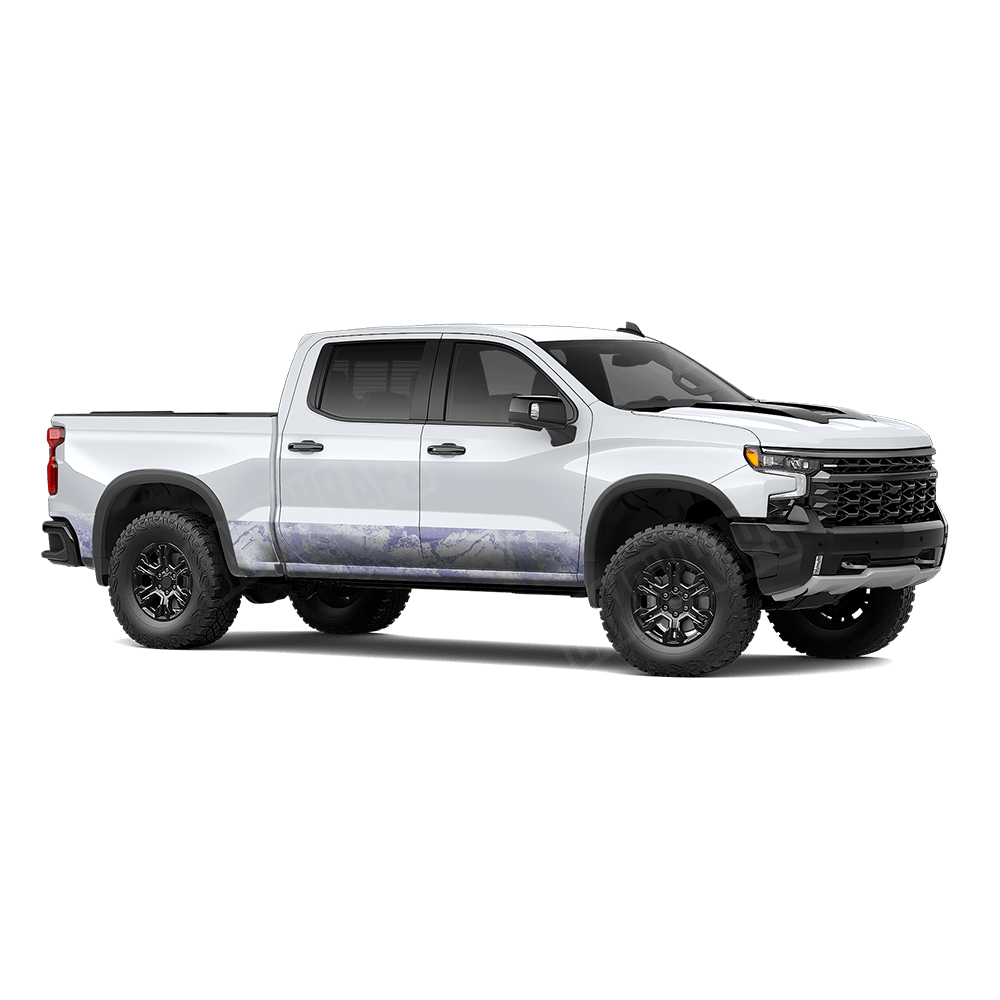 Realtree XTREME Barley Purple Rocker Panel Vinyl Wrap