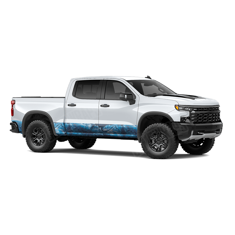 Realtree XTREME Dark Blue Rocker Panel Vinyl Wrap
