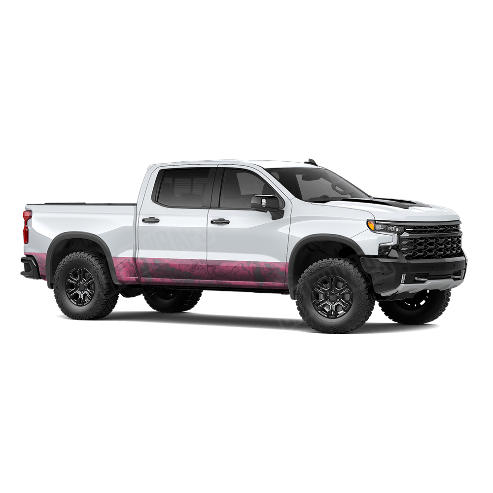 Realtree XTREME Dark Magenta Rocker Panel Vinyl Wrap