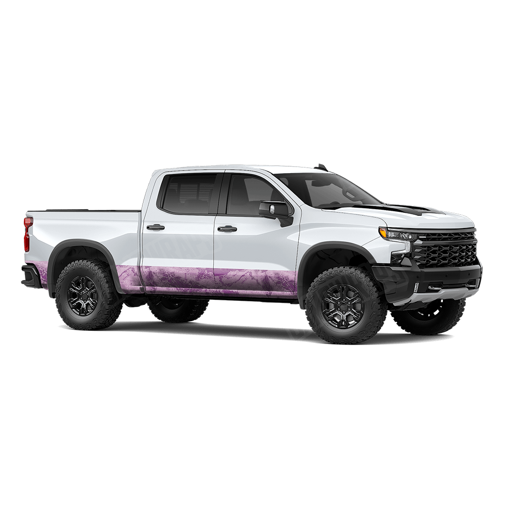 Realtree XTREME Passion Pink Rocker Panel Vinyl Wrap