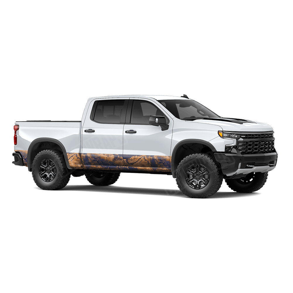 Realtree XTREME Spiced Navy Rocker Panel Vinyl Wrap