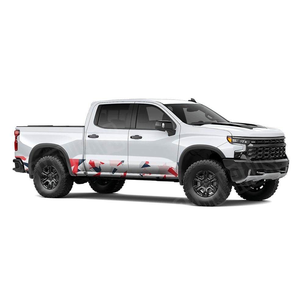 Shattered America Rocker Panel Camo Vinyl Wrap