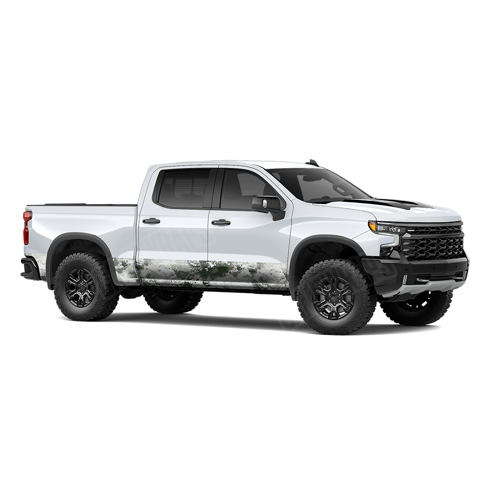 Substrate Snow Spruce Rocker Panel Vinyl Wrap