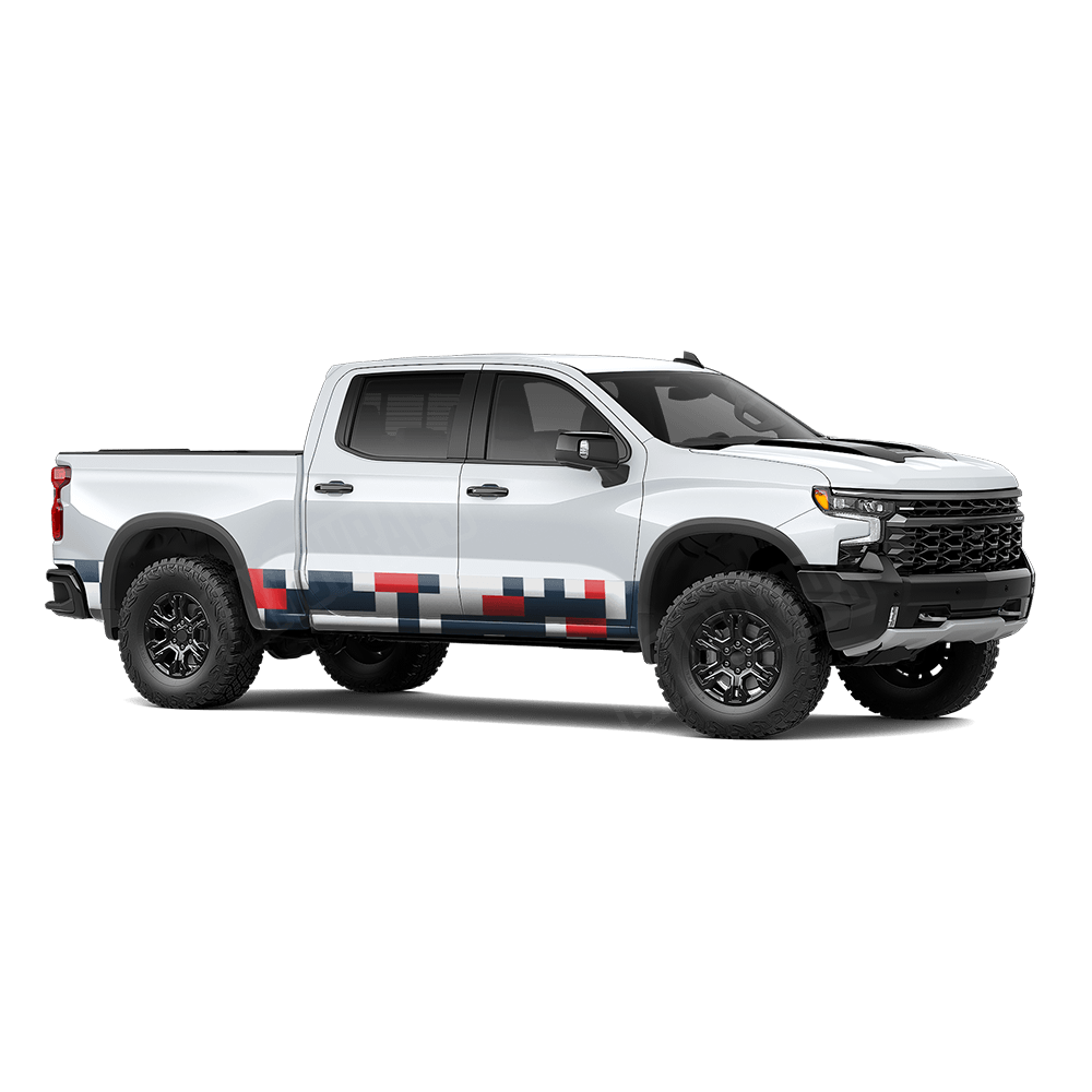 Pixel America Rocker Panel Wraps