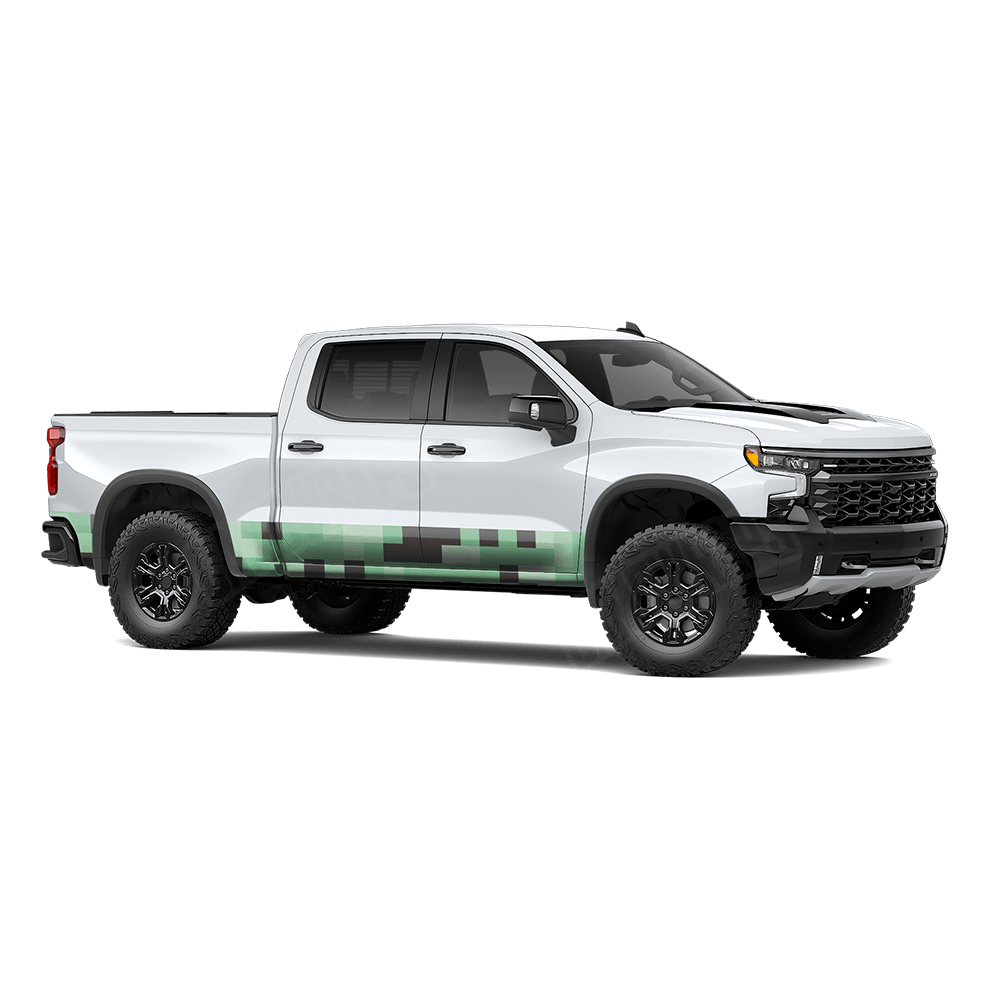 Pixel Mint Chocolate Chip Rocker Panel Wraps