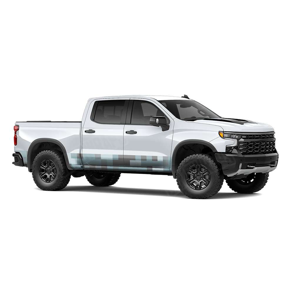 Pixel Overcast Rocker Panel Wraps