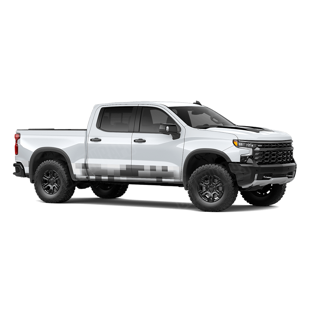 Pixel Snow Rocker Panel Wraps