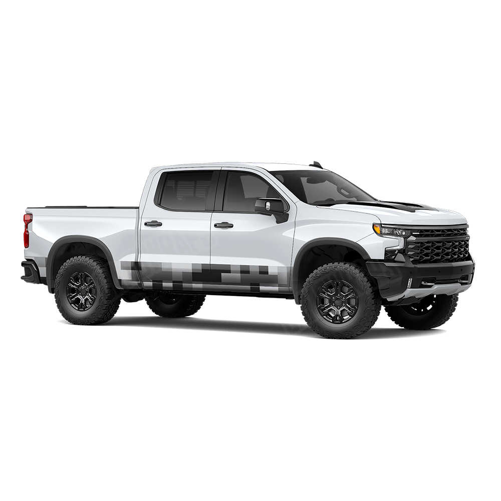 Pixel Urban Night Rocker Panel Wraps