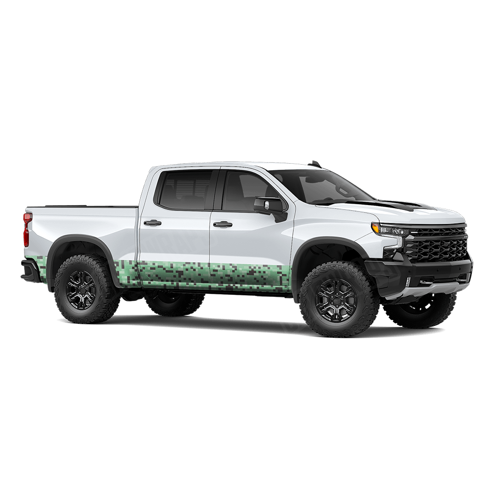Pixel Mint Chocolate Chip Rocker Panel Wraps