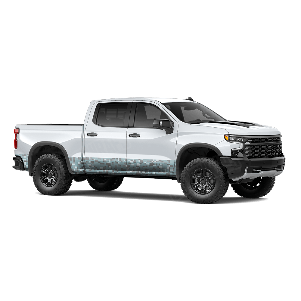 Pixel Overcast Rocker Panel Wraps