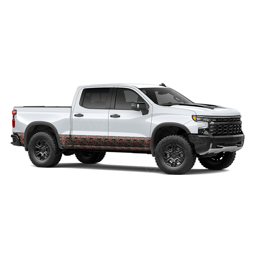 Old School Duck Militant Red Rocker Panel Wraps