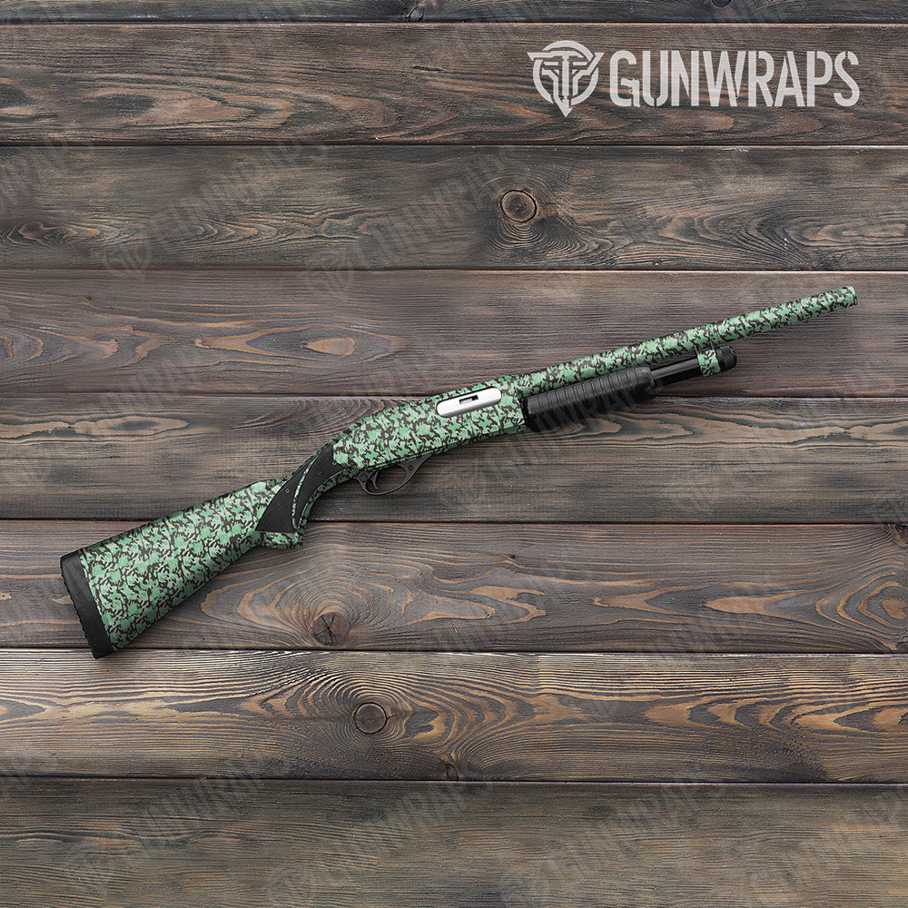 Shotgun Classic Mint Chocolate Chip Camo Gun Skin Vinyl Wrap