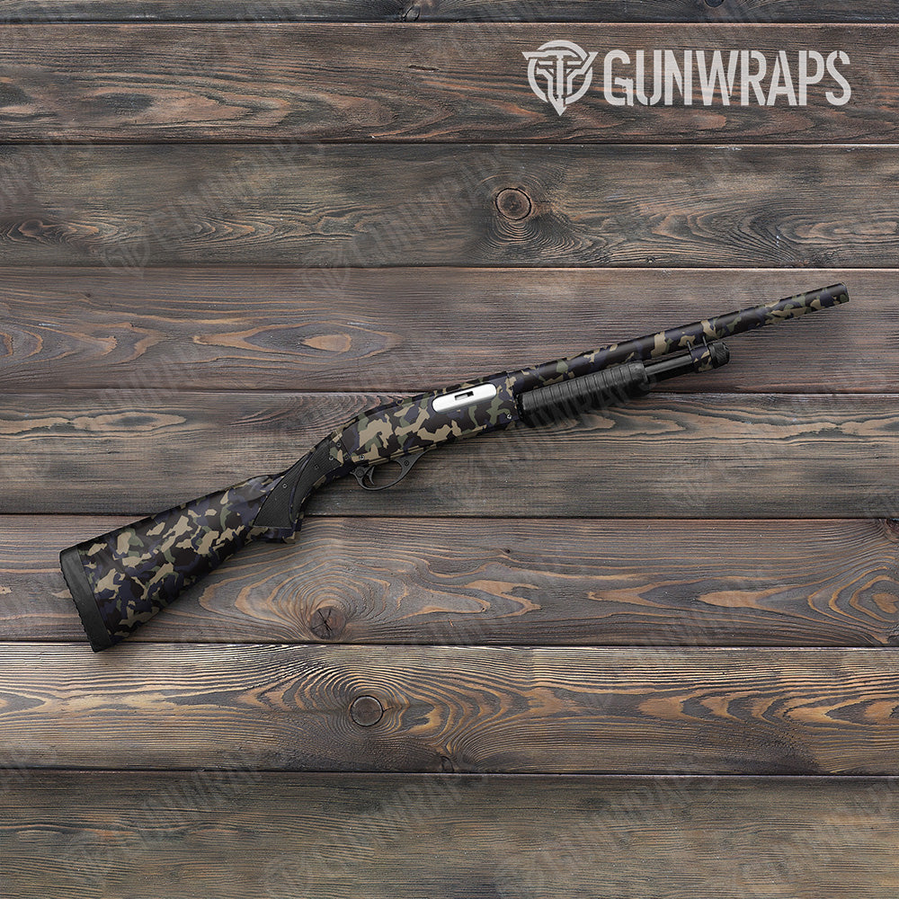 Erratic Militant Blue Camo Shotgun Vinyl Wrap