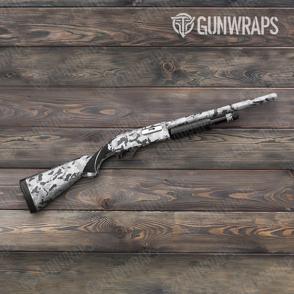 Shotgun Erratic Snow Camo Gun Skin Vinyl Wrap
