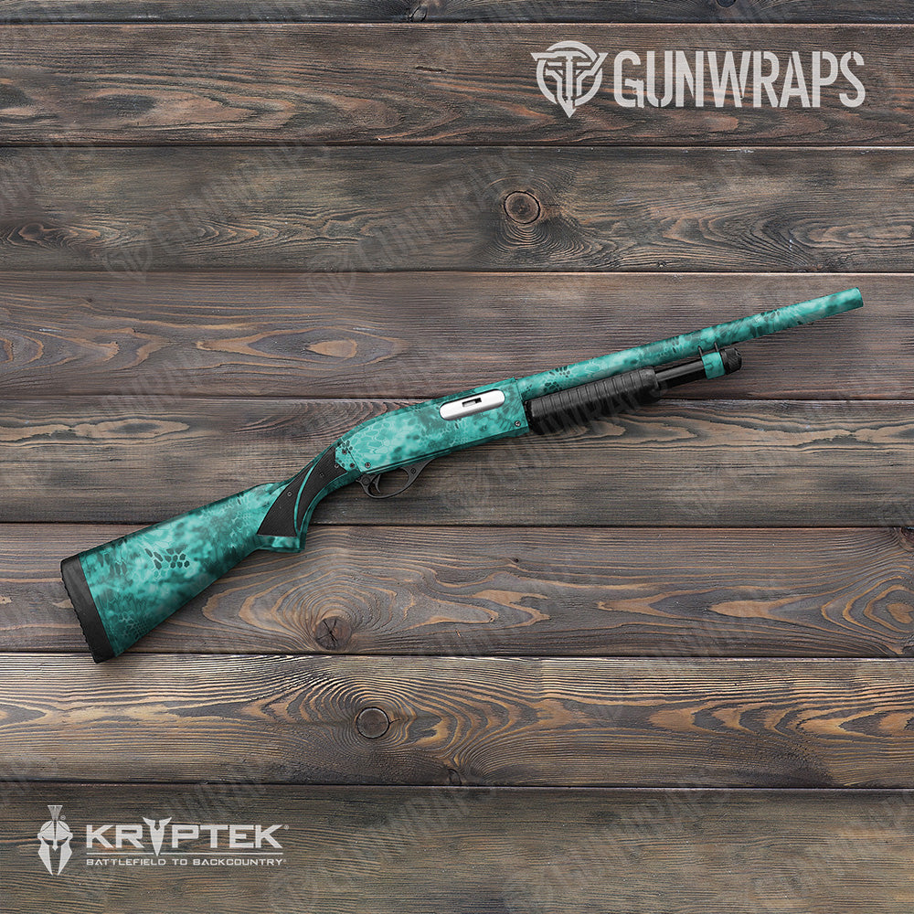 Shotgun Kryptek Tiffany Blue Camo Gun Skin Vinyl Wrap