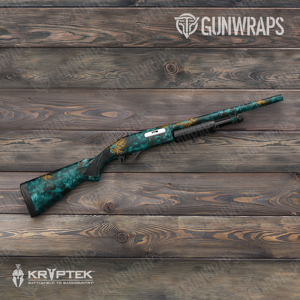 Shotgun Kryptek Turquoise Camo Gun Skin Vinyl Wrap