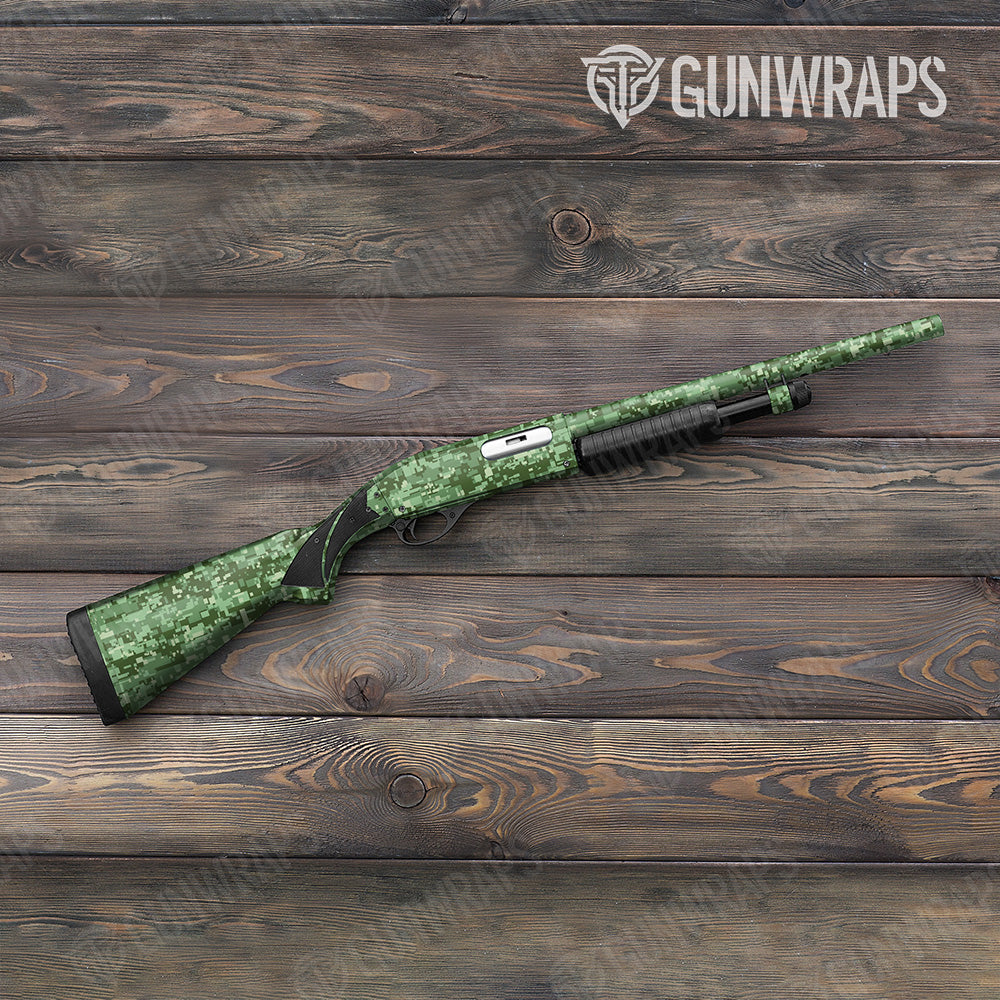Shotgun Digital Pistachio Camo Gun Skin Vinyl Wrap