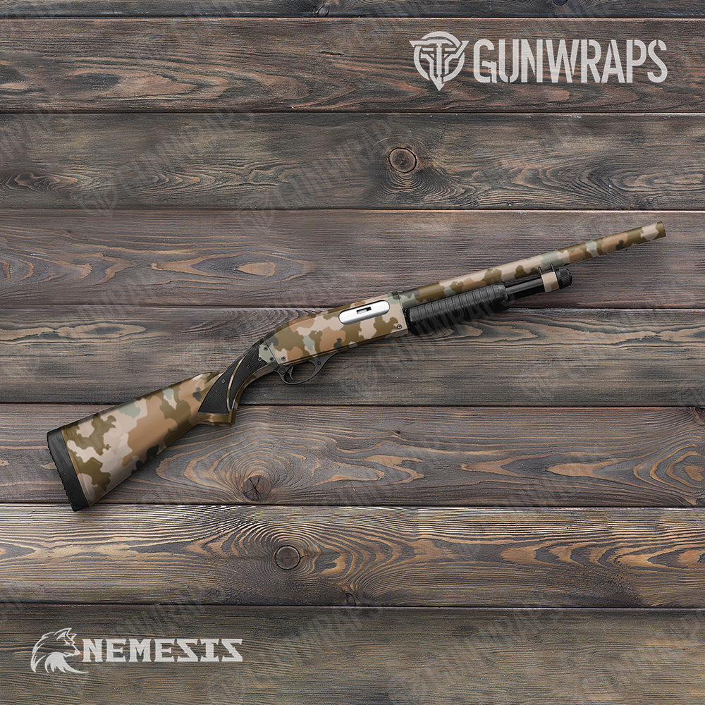 Shotgun Large Nemesis Desert Scorpion Camo Vinyl Wrap