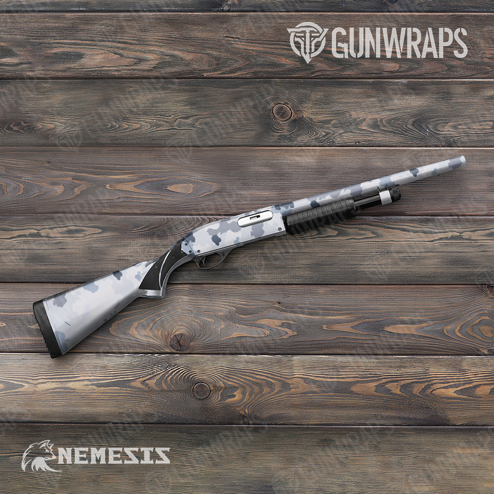 Shotgun Large Nemesis Snow Tundra Camo Vinyl Wrap