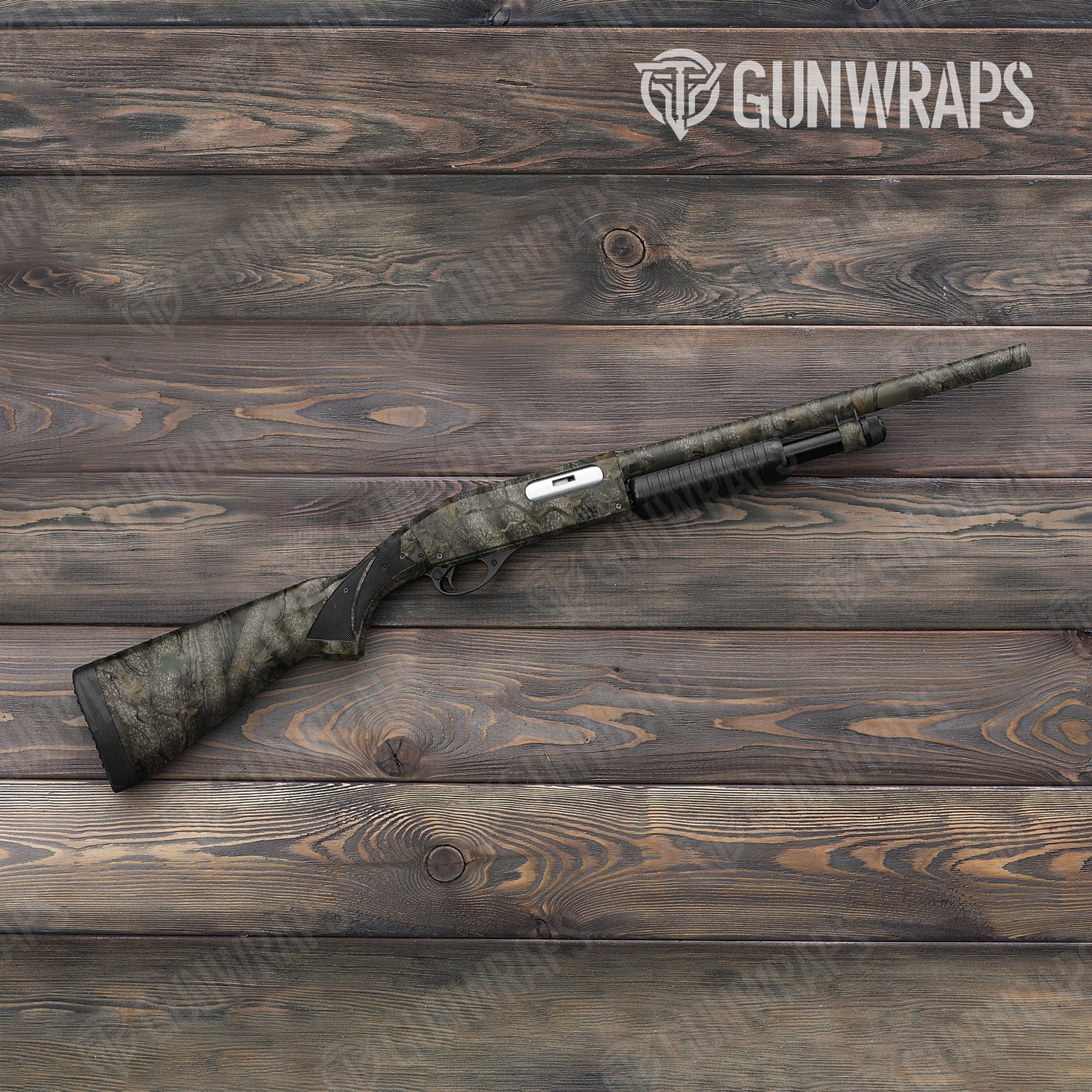Shotgun Nature Forest Camo Gun Skin Vinyl Wrap