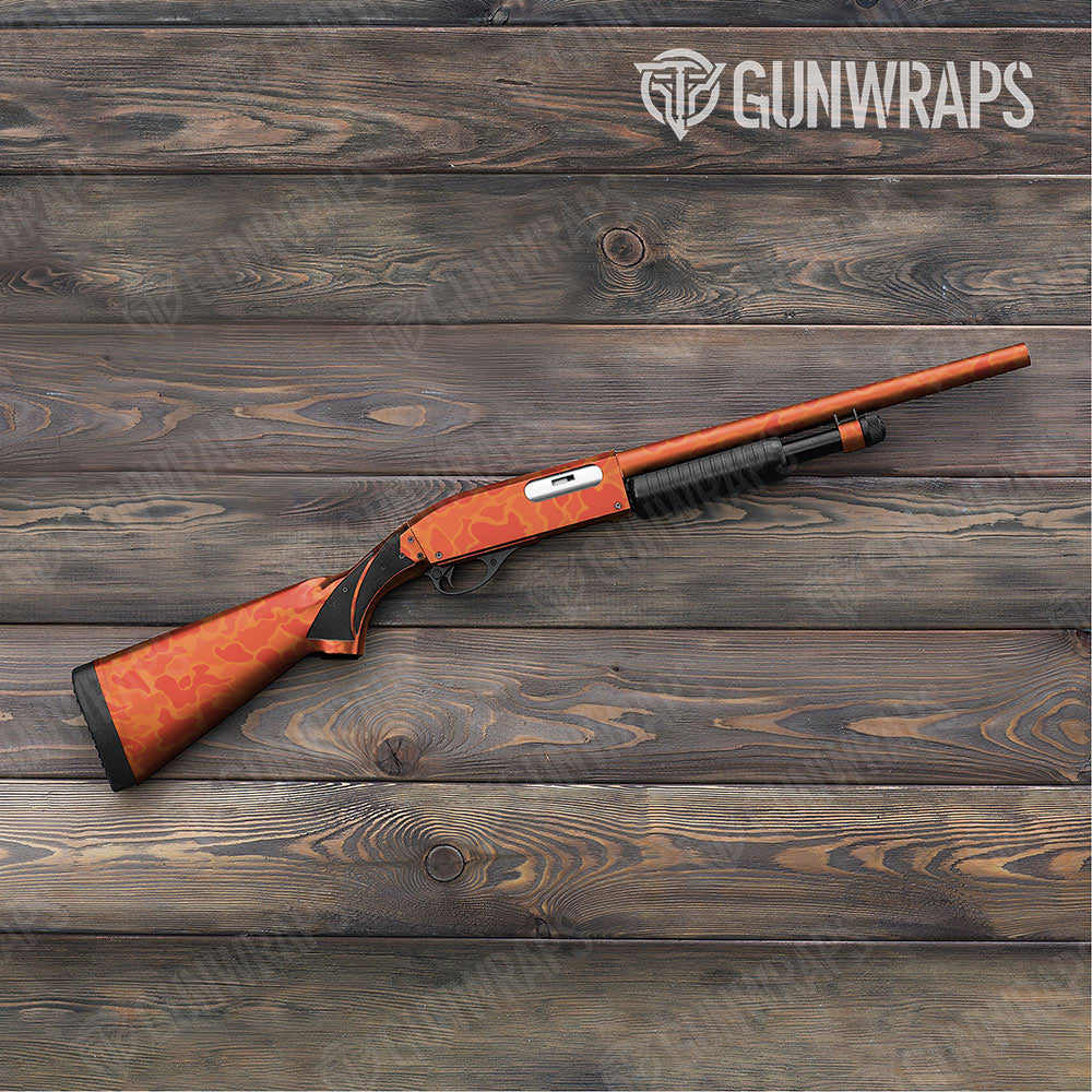 Old School Duck Elite Orange Shotgun Gun Skin Vinyl Wraps