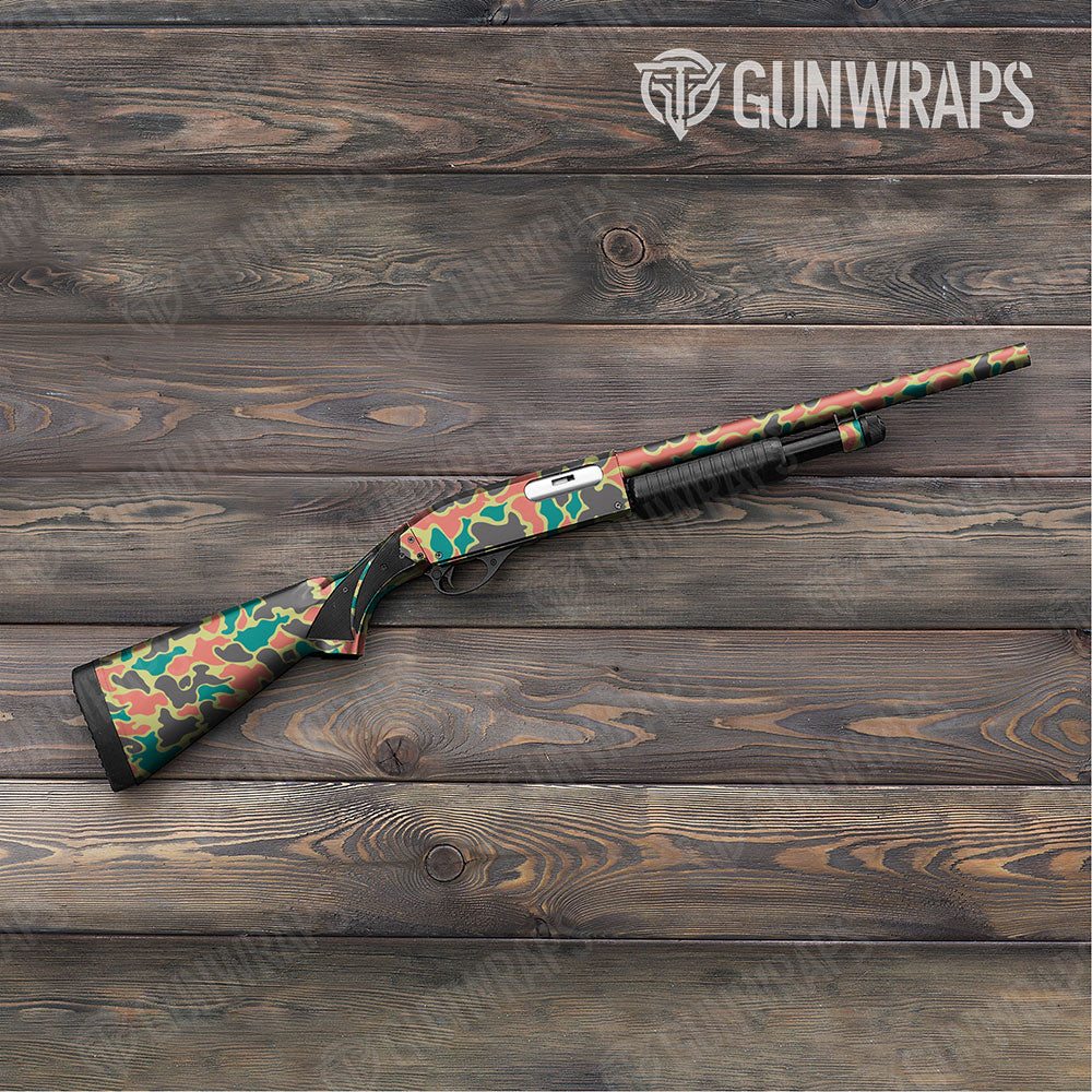 Old School Duck Fiesta Shotgun Gun Skin Vinyl Wraps