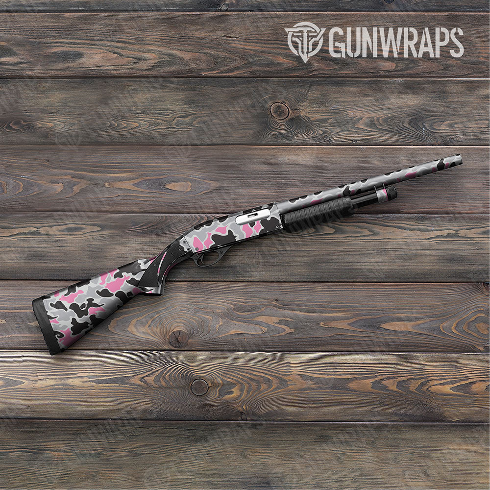 Old School Duck Pink Tiger Shotgun Gun Skin Vinyl Wraps