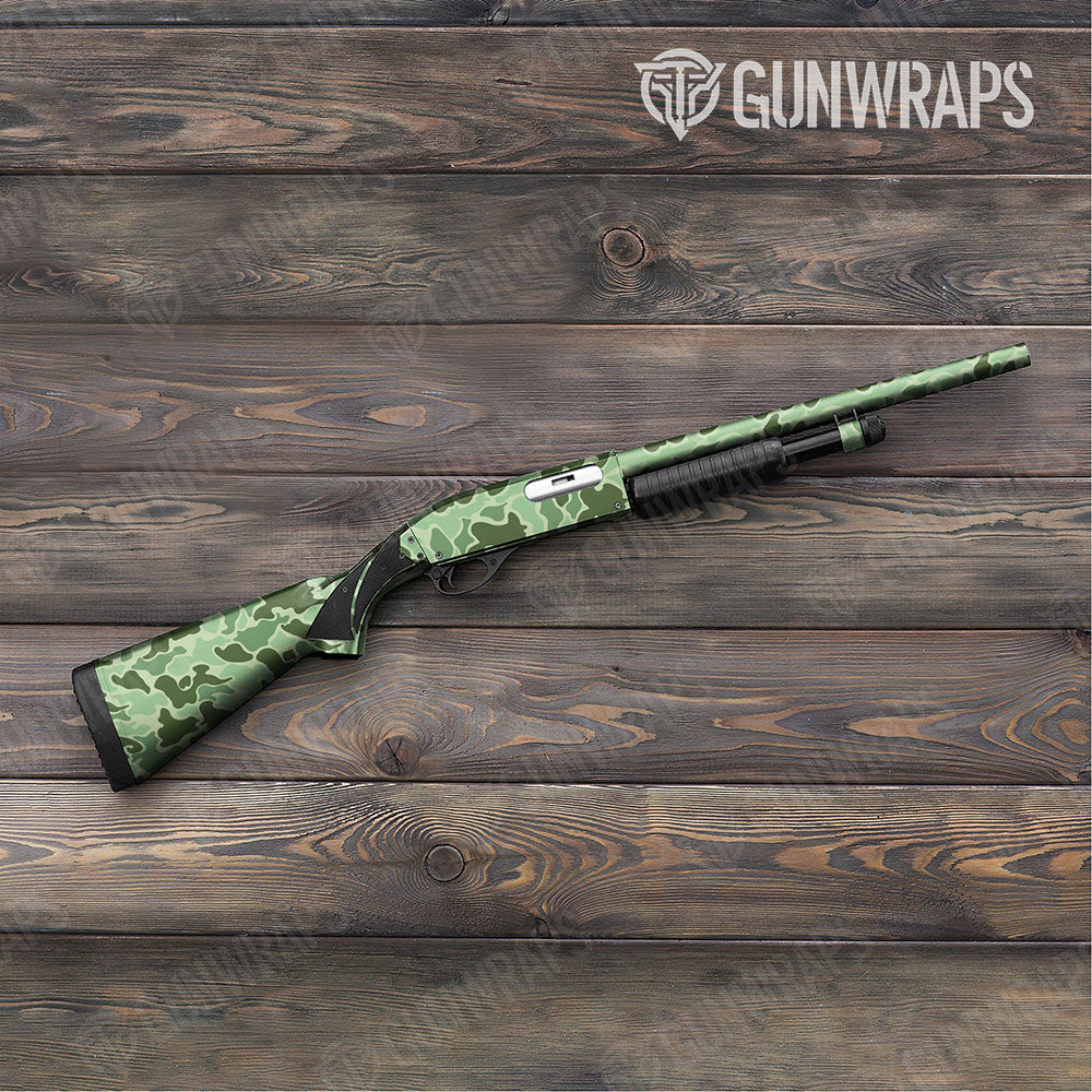 Old School Duck Pistachio Shotgun Gun Skin Vinyl Wraps