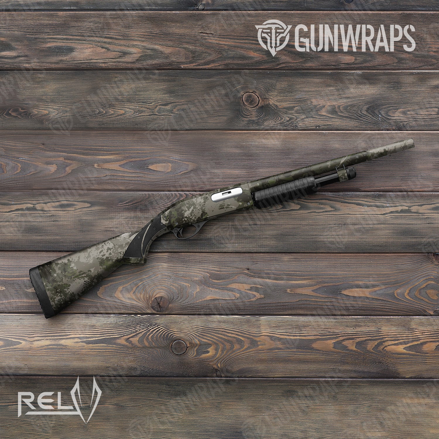 Shotgun X3 RELV Tunnel Rat Camo Gun Skin Vinyl Wrap