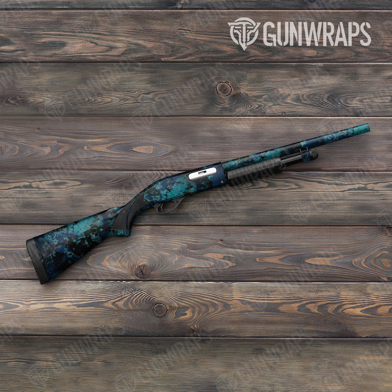 Shotgun Substrate Shipwreck Camo Gun Skin Vinyl Wrap