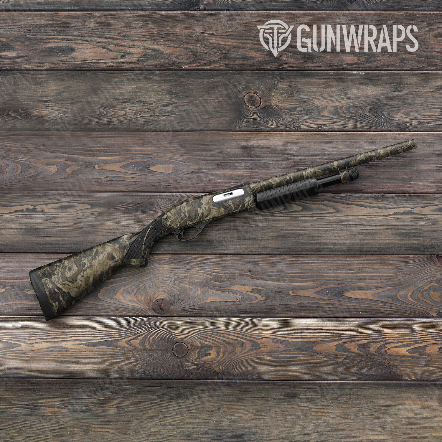 Shotgun Veil Rumba Barren Camo Gun Skin Vinyl Wrap