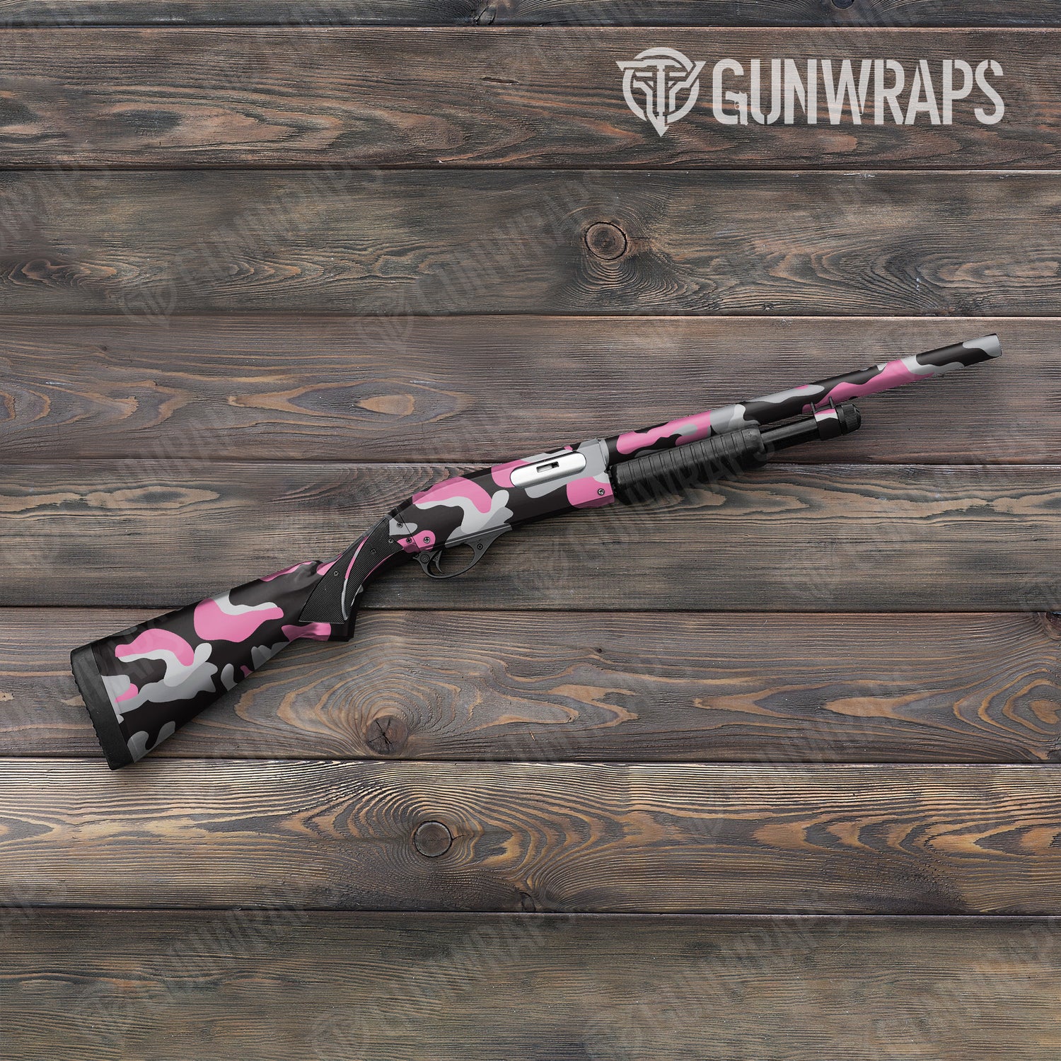 Shotgun Classic XL Pink Tiger Camo Gun Skin Vinyl Wrap