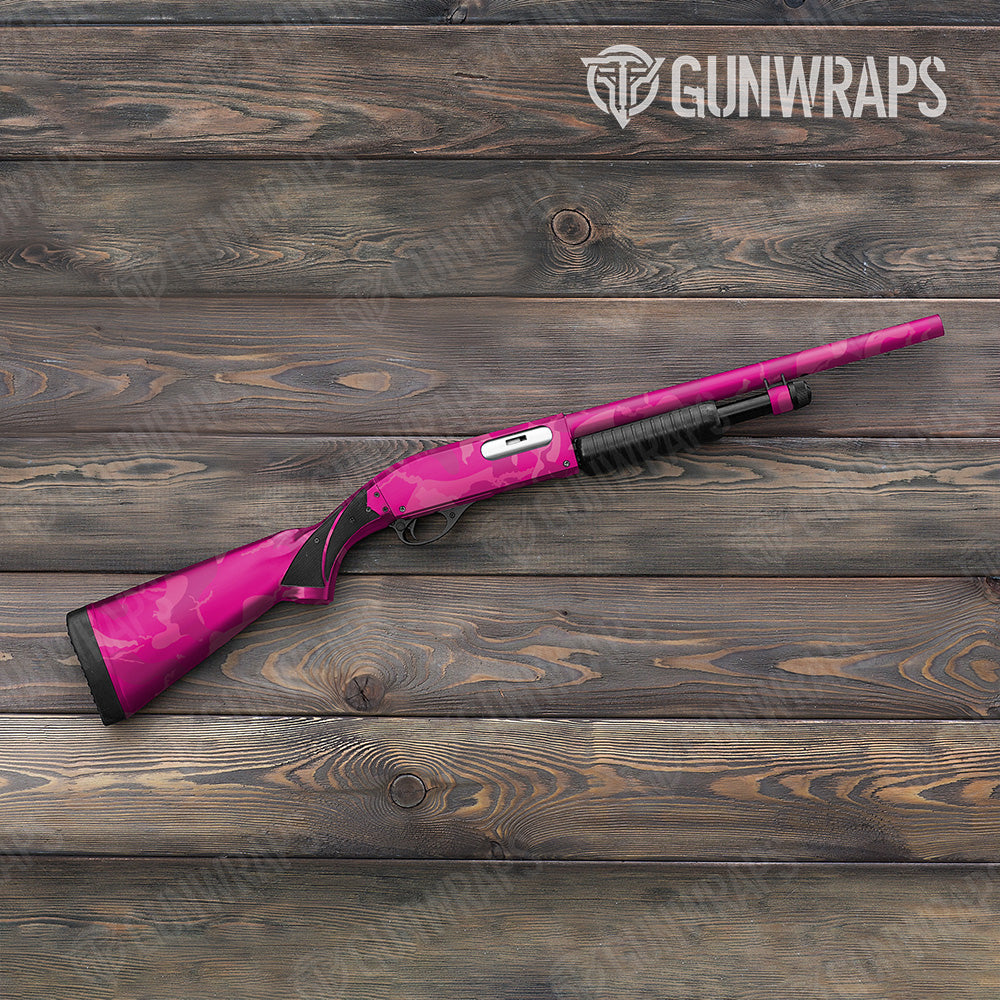 Shotgun Ragged XL Elite Magenta Camo Gun Skin Vinyl Wrap