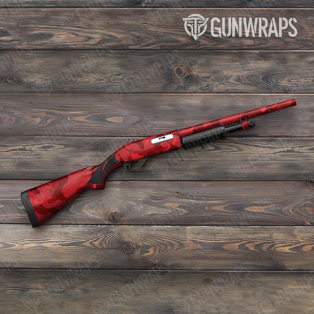 Shotgun Ragged XL Elite Red Camo Gun Skin Vinyl Wrap