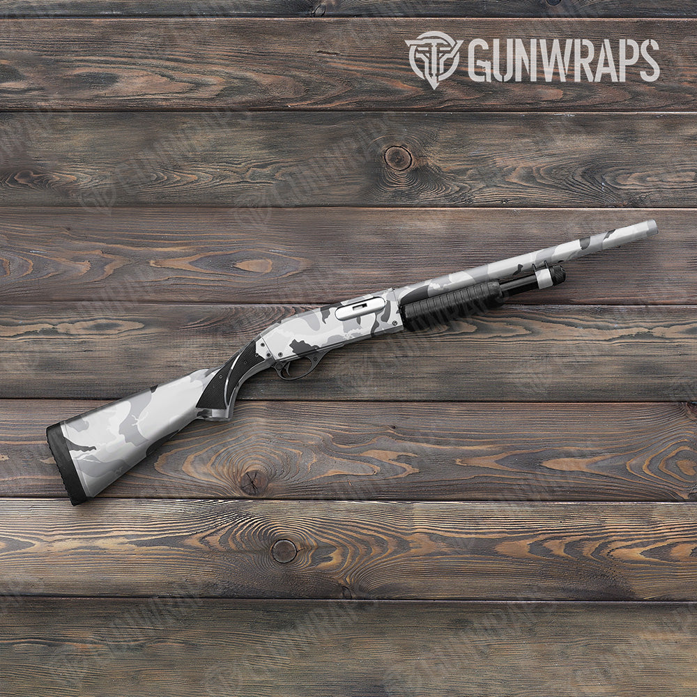 Shotgun Ragged XL Snow Camo Gun Skin Vinyl Wrap
