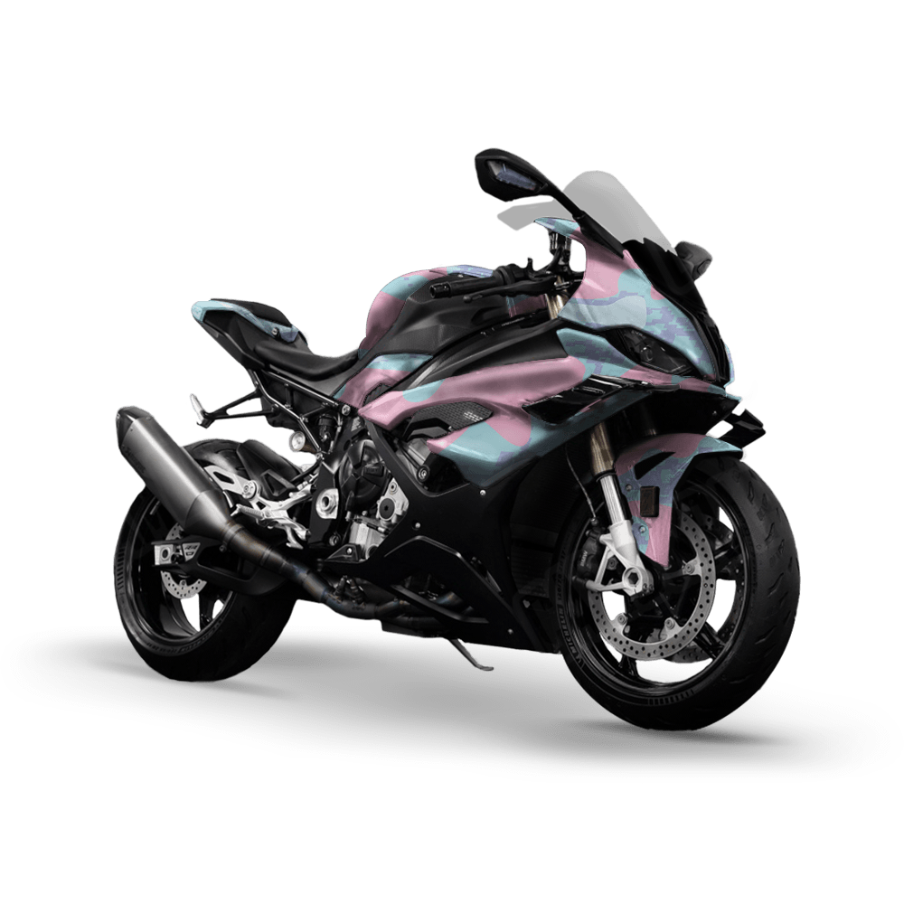 Compound Cotton Candy Camo Sports Bike Vinyl Wrap