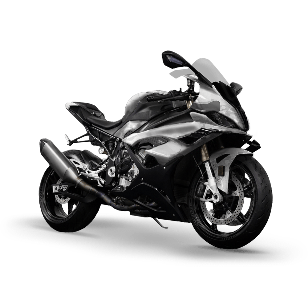 Compound Snow Camo Sports Bike Vinyl Wrap