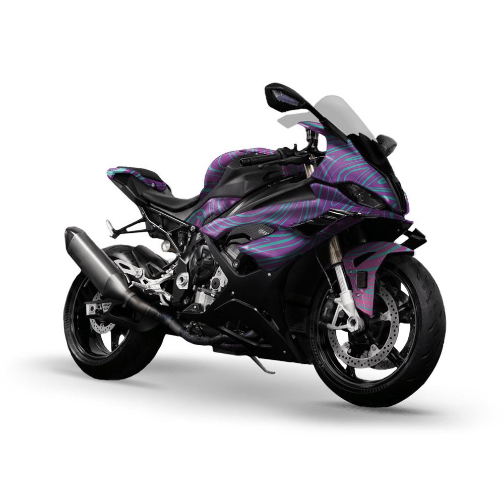 Damascus Aurora Camo Sports Bike Vinyl Wrap
