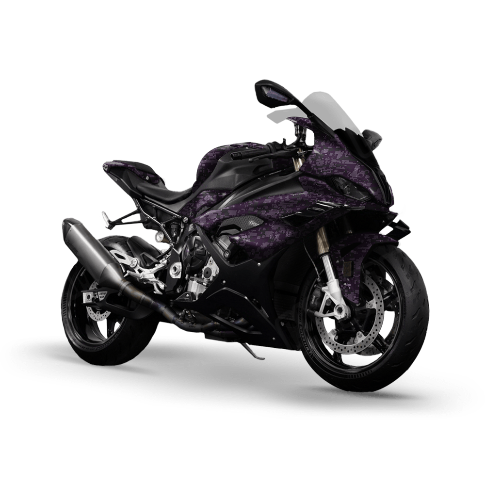 Digital Darkwing Camo Sports Bike Vinyl Wrap