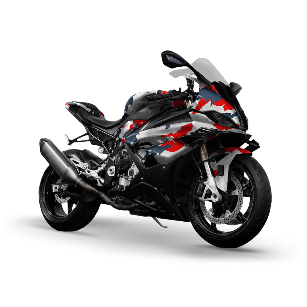 Erratic America Camo Sports Bike Vinyl Wrap