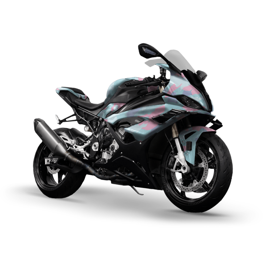 Erratic Cotton Candy Camo Sports Bike Vinyl Wrap