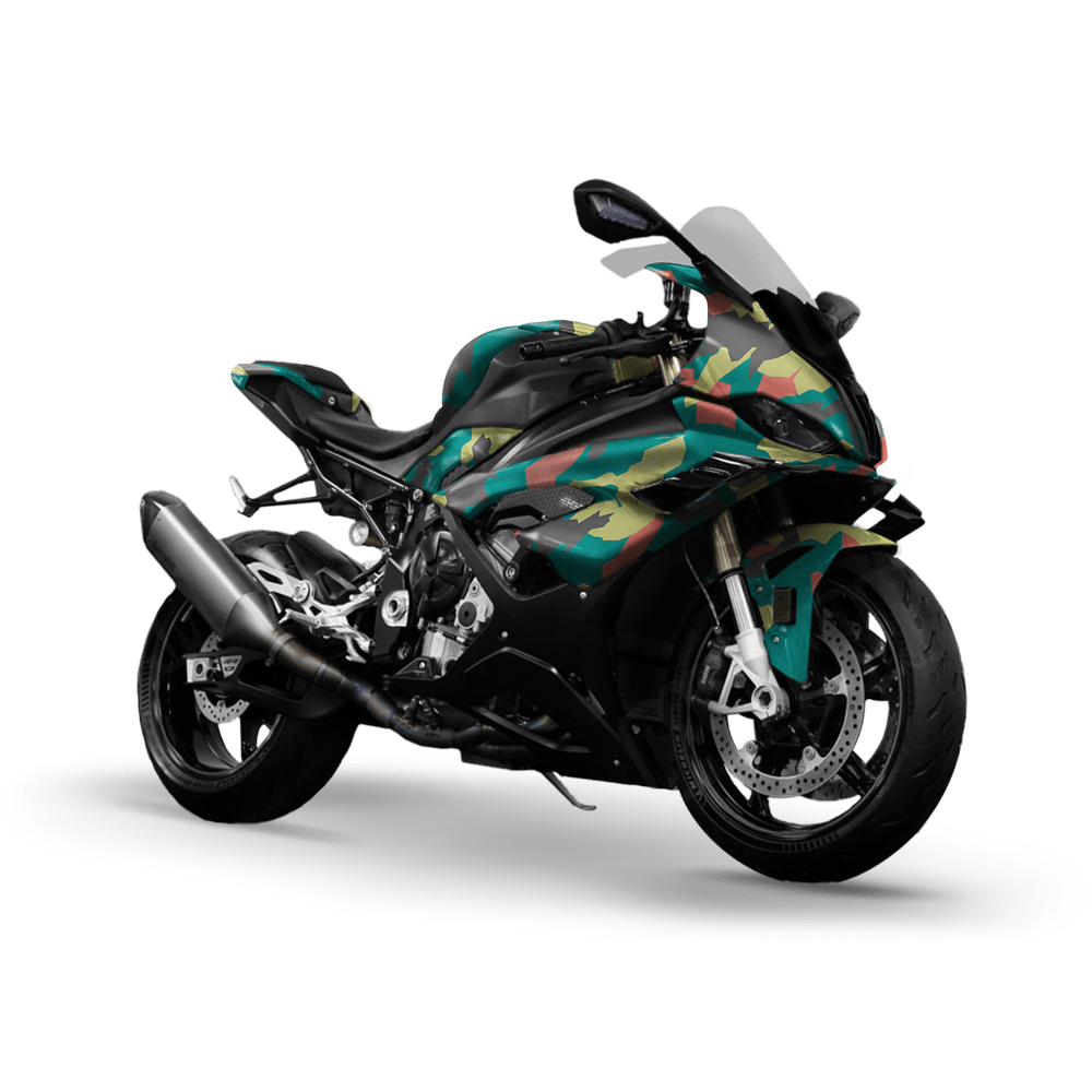 Erratic Fiesta Camo Sports Bike Vinyl Wrap