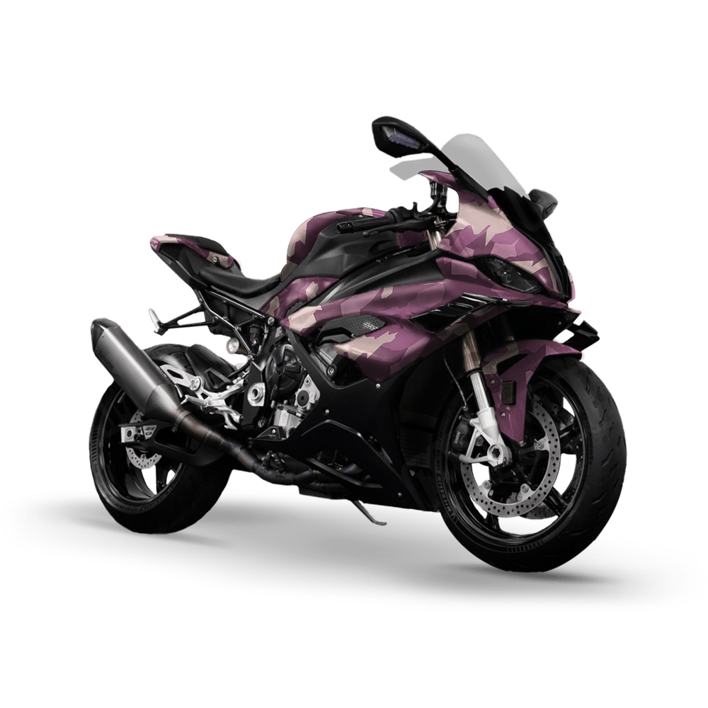 Erratic Floral Camo Sports Bike Vinyl Wrap