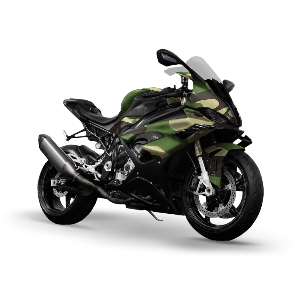 Jumbo Classic Jungle Camo Sports Bike Vinyl Wrap