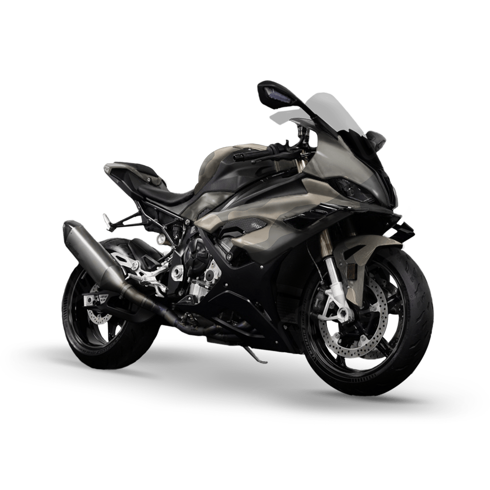 Jumbo Cumulus Army Camo Sports Bike Vinyl Wrap