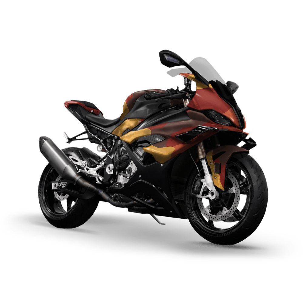 Jumbo Cumulus Autumn Camo Sports Bike Vinyl Wrap
