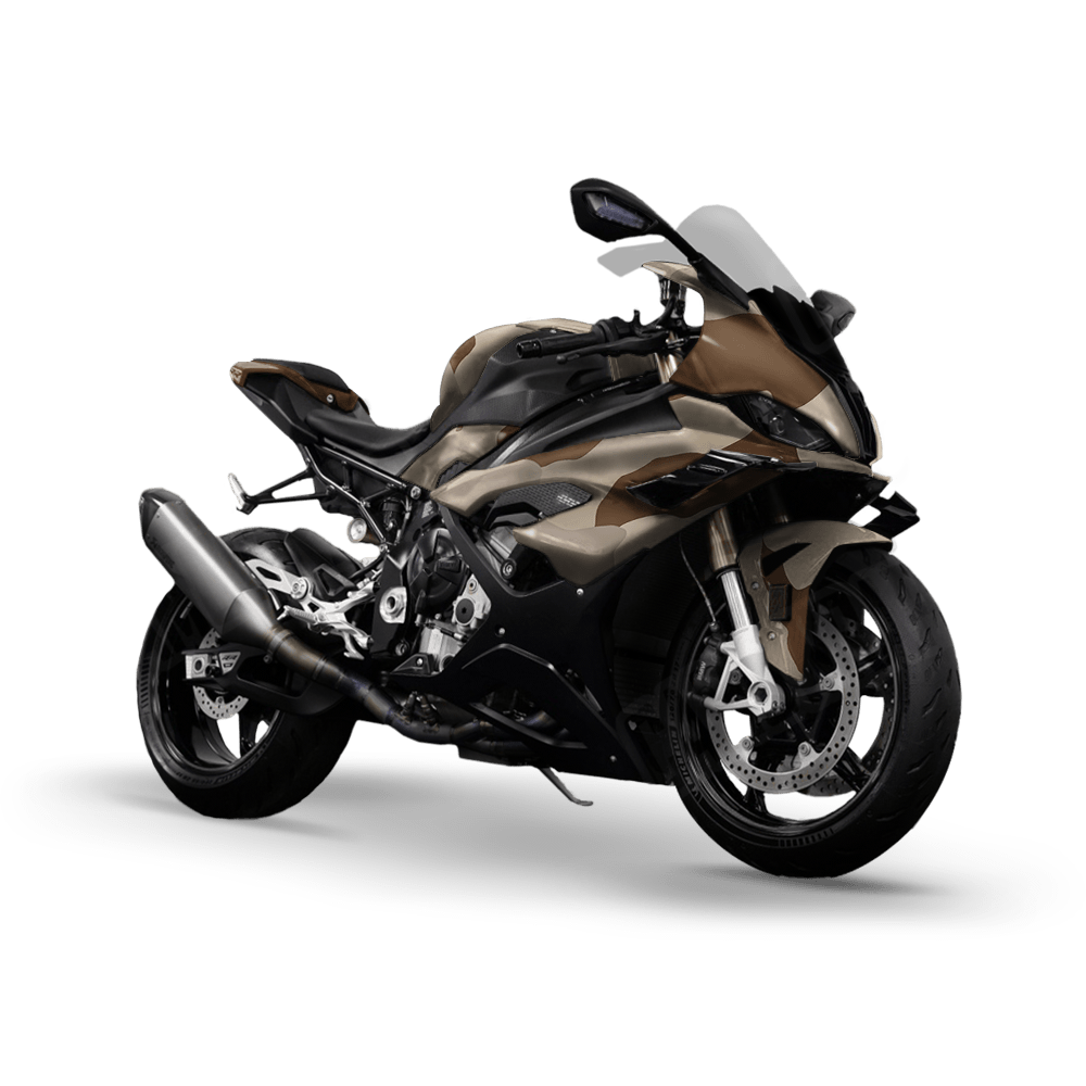 Jumbo Cumulus Desert Camo Sports Bike Vinyl Wrap