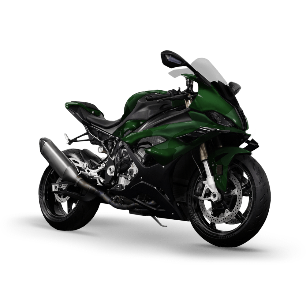 Jumbo Cumulus Elite Green Camo Sports Bike Vinyl Wrap