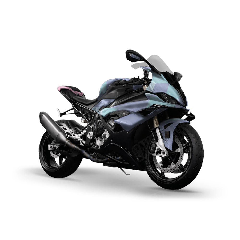 Pixel Cotton Candy Sports Bike Wraps